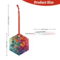 thumbnail image 3 of Hirioo Butterfly Flower Cascade for Acrylic Christmas Pendant Hanging Christmas Tree Ornaments, Car, Home, Office Gift Decor-Hexagon, 3 of 7