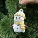 thumbnail image 4 of Adorno navideño de muñeco de nieve | Colgante plano de acrílico para decoración navideña | Regalo festivo para familiares y amigos, 4 of 5