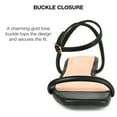 thumbnail image 4 of Journee Collection Womens Veena Ankle Strap Low Block Heel Sandals, 4 of 6