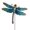 Dragonfly, variant on Regal Art & Gift Sasquatch Stake/Wall Decor - Walking Metal 34.5" Garden Yard