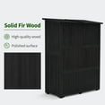 thumbnail image 7 of MCombo Wood Large Outdoor Storage Tool Shed (46.9" x 22.4" x 66") 1911 (Black), 7 of 7