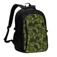 thumbnail image 1 of Bingfone Tropical Palm Leaves Fern Leaf for USB Backpack, Multi-compartment Multi-pocket Computer Backpack, Suitable for Travel, Business, Leisure, Unisex, 1 of 7