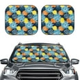 thumbnail image 2 of Cauagu Sunflowers Cauagu {designName} Print Foldable Car Windshield Sun Shade | Front Windshield Shade for Sun | Fits Small Sedans, Mini SUVs, Hatchbacks-Large, 2 of 6