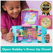 Gabby’s Dollhouse, Rainbow Closet Portable Playset with a Gabby Doll
