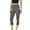 Dark Gray, variant on Womens High Waist Yoga Pants Clearance Clothes Under $5.00 Slim Fit Active Workout Athletic Capri Leggings Pants Solid Color Tummy Control Pants