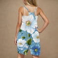thumbnail image 2 of FAHXNVB Girls Summer Romper Hearts Print Sleeveless V Neck Jumpsuit Short Outfits with Pocket One Piece Casual Fashion Clothes 5-14 Years, 2 of 4