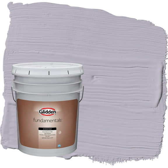 Glidden Fundamentals Cloudberry / Purple Satin Exterior Paint, 5 Gallon