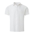 thumbnail image 3 of Swanpen Men's Linen Shirts Short Sleeve Casual Shirts Button Down Shirt for Men Beach Summer Wedding Shirt,WH2, 3 of 3