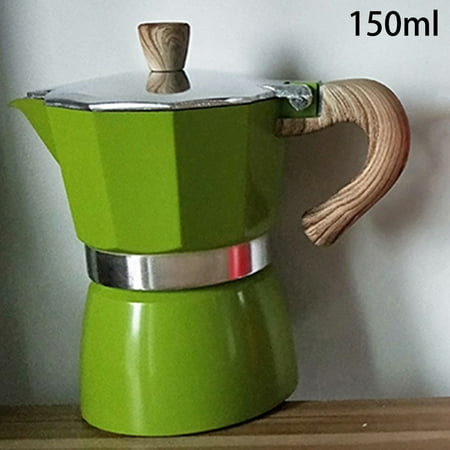 

Aluminum Italian Moka Espresso Coffee Maker Percolator Stove Top Pot 150/300ML