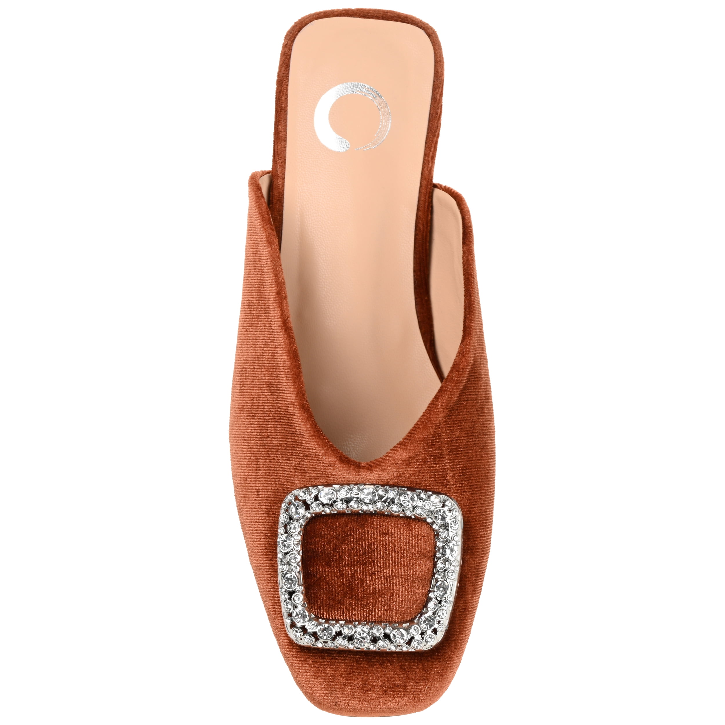 Journee Womens Sonnia Mules Square Toe Slip On Evening Dress Flats