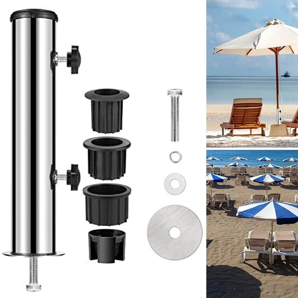 Heavy-Duty Granite Umbrella Stand: Windproof, Adjustable & DIY-Friendly!
