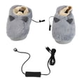 thumbnail image 1 of Zapatillas De Felpa Con Calefacción Por USB, Calentador De Pies Con Temperatura Ajustable Para Hombres, Zapatillas Con Calefacción De Felpa Para Interiores Y Exteriores,, 1 of 8