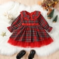thumbnail image 2 of THJRPQJFD Red Cocktail Dress 5t Christmas Dress Christmas Church Dress Teen Girls 14/16 Girls Clothes Girls Thanksgiving Outfit Size 8 Girls Outfit, Red 1-2 Years, 2 of 9