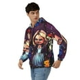 thumbnail image 4 of Saiise Chucky I Mens Zip Up Hoodie Long Sleeve Full-zip Hooded Sweatshirt Pullover With Kangaroo Pocket S-3XL, 4 of 6