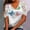 Blue, variant on T Shirts for Women V Neck Lace Trim Butterfly Loose Summer Tops Summer Tops