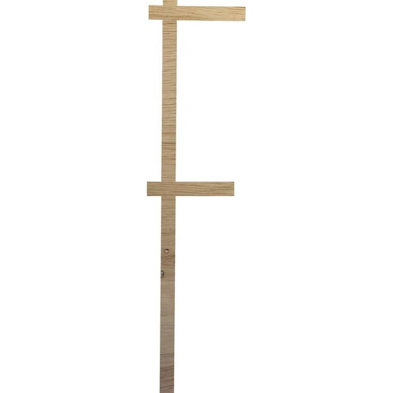 Unfinished Wood Craft Letter F, Real Wood Material 15'' Tall Letter, Paintable