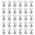 thumbnail image 1 of Uxcell 30 Juegos de Remaches de Cuero de Doble Tapa, Remaches Metálicos Redondos de 6x10mm para Reparación de Artesanías de Cuero DIY, Bolsos, Cinturones, Zapatos, Plata, 1 of 6