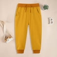thumbnail image 2 of Toddler 3-4 Years Boys Quick Dry Cargo Pants Hiking Pants Lightweight Joggers Pants Sweatpants 6-12 Months 12-24 Months 2T 3T 4T 5T 6T 7T 8T 9T Children Yellow Casual Daily Play Trousers, 2 of 5