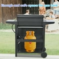 thumbnail image 3 of Deiokin 4-Burner Propane Gas Grill, 34,000 BTU Stainless Steel BBQ Grill with Two Side Shelves, Thermometer, and Wheels, 3 of 9