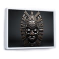 thumbnail image 2 of Designart "Tribal Makonde African Mask I" African Tribal Floater Framed Canvas Wall Art, 2 of 7