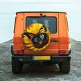 thumbnail image 6 of Salouo Butterfly On Sunflower Print Spare Tire Cover 14-17 inch Spare Tire Protector Universal Tough Tire Wheel Cover for Trailer SUV and Truck-14 inch, 6 of 6