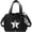 Black, variant on Y2K Aesthetic Crossbody Bag with Pendant Star Grunge Tote Bag Drawstring Bucket Bag Multi Pockets Shoulder Bag,White