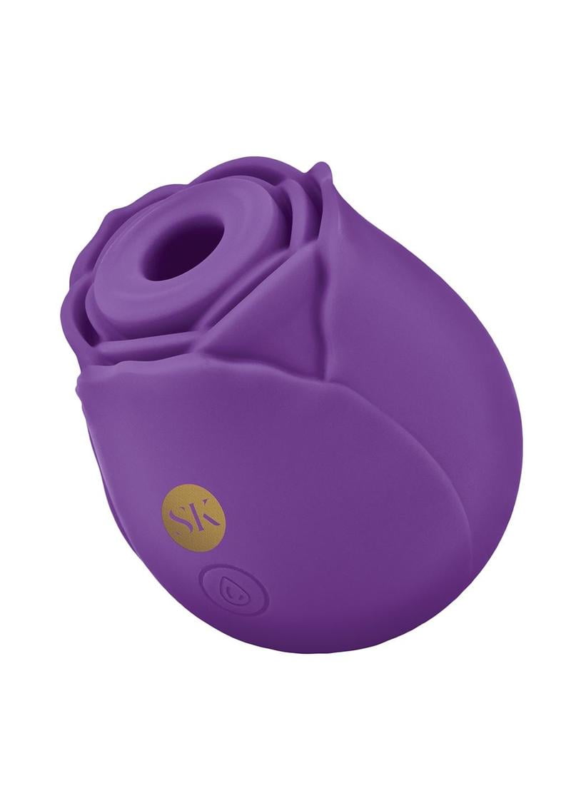 Secret Kisses Rosegasm Air Rechargeable Silicone Clitoral Vibrator, Purple