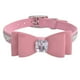 thumbnail image 1 of Collar para mascotas con diamantes de imitación-Rosa-L Adepaton CPB-US-YY377, 1 of 5