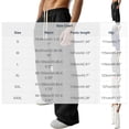 thumbnail image 2 of Jerdar Men's Textured Waist Sweatpants Drawstring Elastic Waist Wide-leg Pants, 2 of 6