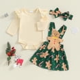 thumbnail image 2 of Vestido tipo mameluco navideño con diadema para bebé niña Outfit Amnnchya, 2 of 8