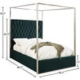 thumbnail image 5 of Porter Green Velvet Queen Bed-Color:Green Velvet,Style:Contemporary, 5 of 5