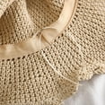 thumbnail image 6 of Summer Beach Sun Straw Hats for Women Wide Brim Packable Travel Bucket Hats UPF 50+, 6 of 9