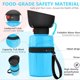 thumbnail image 2 of botella de agua para mascotas a prueba de fugas para perros, botella de agua de viaje para perros para caminar al aire libre, senderismo, viajes, sin BPA, ligero LingWen 9024715122964, 2 of 5