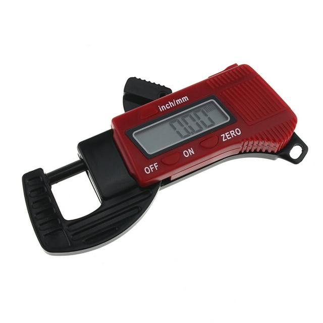MasteelfCA 0.5" Mini Portable Digital Thickness Caliper Micrometer Thickness Gauge Measurement Tool (Red)