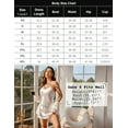 thumbnail image 6 of SMZ Women Satin Nightgown Babydoll Lingerie Dress Sexy Sleepwear Mini Slip Chemise Nightwear, 6 of 6