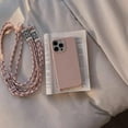 thumbnail image 4 of Silicone iPhone Case with Phone Lanyard, Long Crossbody Strap, Universal Lanyard Neck Strap Protective Case Cover (Beige, iPhone XR), 4 of 12