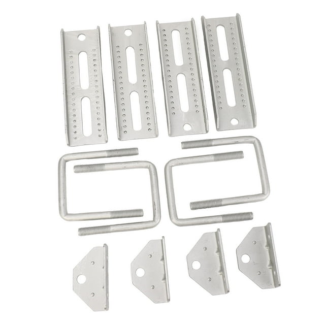 Supports de Couchette pour Remorque de Bateau, Kit de Supports de Couchette pour Remorque de Bateau en Fer Galvanisé à Angle Réglable 2 Couches pour Pontons