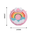 thumbnail image 2 of Taza con forma de donut de 380 ml, taza de alimentación para niños con pajitas, adorables tazas de agua con forma de donut, botella de agua para exteriores a prueba de fugas con dibujos animados, 2 of 6