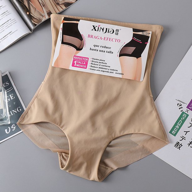 Pantalones moldeadores de cintura alta transpirables de malla fina de seda de hielo, corsé, ropa interior ajustada para levantar la cadera para mujeres
