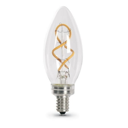 feit 4 5 watt soft white 2150k b10 dimmable led clear vintage