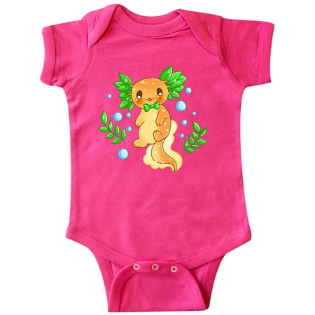 

Inktastic Cute Orange and Green Axolotl Gift Baby Boy or Baby Girl Bodysuit