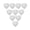 White, variant on Suodoka 10pcs 18 inch Heart Aluminum Foil Balloons Party Wedding Birthday Decor Black, 18" / 45.7 cm Large Helium Mylar Heart Balloon for Anniversary Celebrations