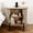 Camel, variant on Ebello Nightstand with Built-in Charging Station, Modern Oval End Table with Storage, Sliding Door & Raised Base for Bedroom and Entryway, Camel