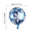 thumbnail image 1 of Balloons Birthday Decor Ornament Thicken Surface Home Decors Snowflake Shape Colorful Birthday Balloon 18 Inch Party Fitting 18 inch Snowflake, 1 of 6