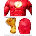 thumbnail image 3 of Disfraz de superhéroe Rubie's The Flash Deluxe para niños y niños, 3 of 7