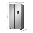 thumbnail image 4 of Refrigerador Dúplex Hisense 18 pies Tecnología Inverter No Frost RS19N6WCX, 4 of 5
