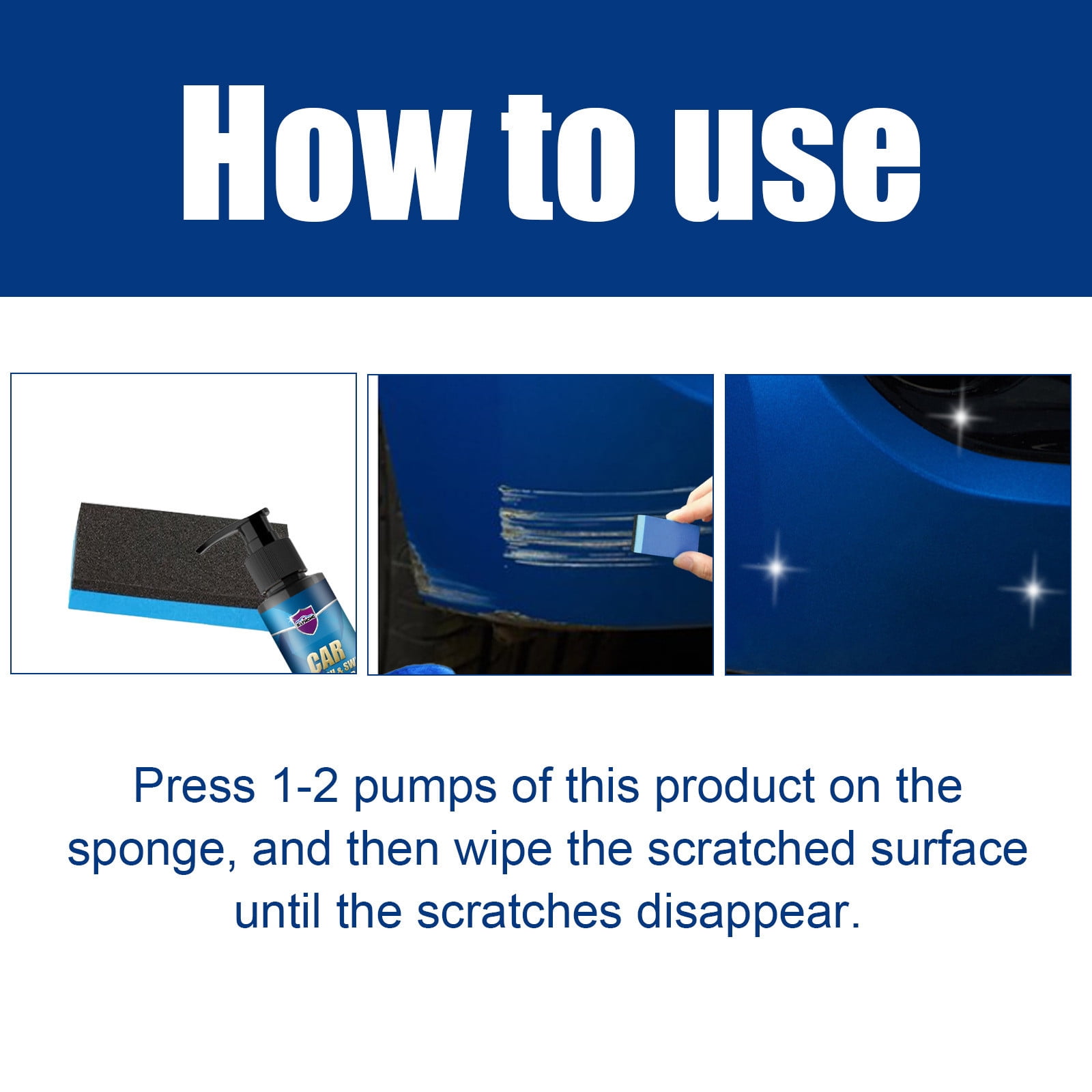 Momihoom Premium Car Scratch Removal Kit, Latest Car Scratch Repair Kit, Car Scratch Remover for Deep Scratches, Erase Car Scratches, Nano Cleaner for Car