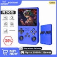 thumbnail image 2 of Open Source R36S R36H Video Game Console Linux System 3.5Inch IPS Screen Orange Portable Pocket Video Player 64G R36S MAX, 2 of 9