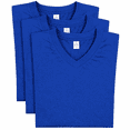 thumbnail image 6 of Access Men's Heavyweight Short Sleeve Cotton V-Neck T-Shirt (Pack of 3) (Royal, 2X-Large) AT37, 6 of 9