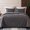 Gray, variant on Microfiber King Size (92x104 inches) Quilt Set Lightweight Quilted Bedspreads Coverlets Set with Stars Pattern, Black, 3 Piece (1 Quilt, 2 Shams)